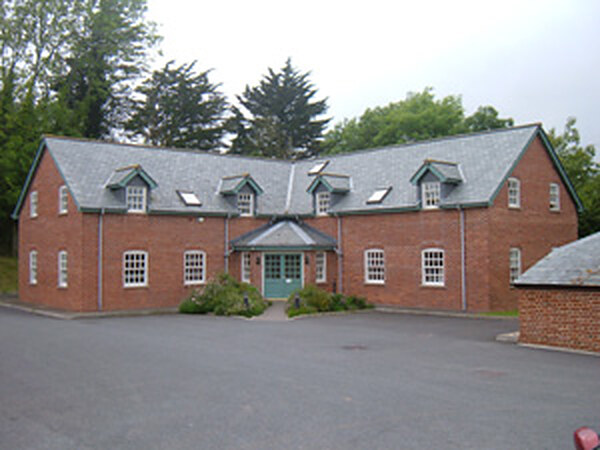 Commercial new build offices in brick with dormer windows