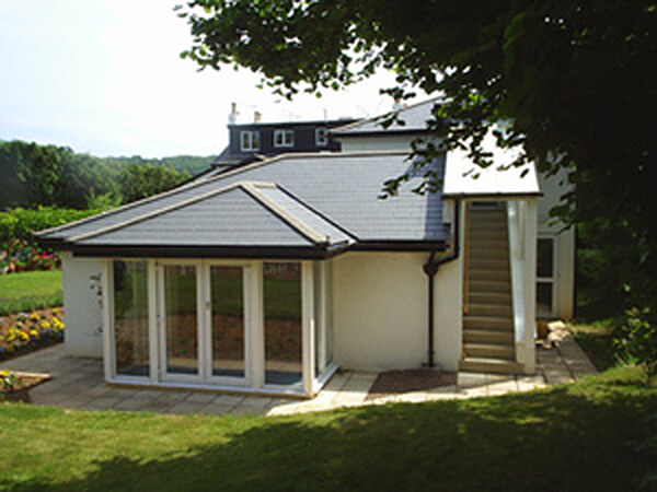 Extension with an internal swimming pool, built by Bagwells